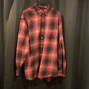 Men’s 2X long sleeve colored plaid shirt